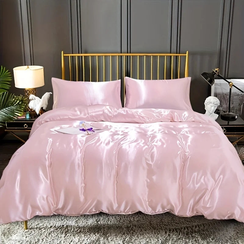 Housse couette satin