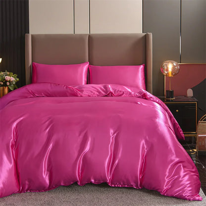 Housse couette satin