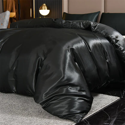 Housse couette satin