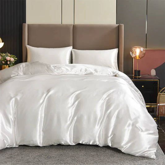 Housse couette satin